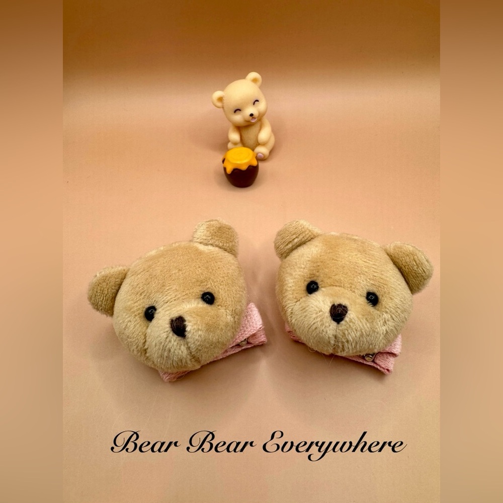 Handmade Cute Bear Hairclip